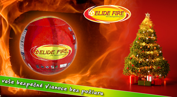 Automatická hasiaca guľa Elide Fire - Vianoce