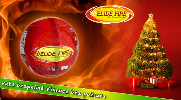 Automatická hasiaca guľa Elide Fire - Vianoce