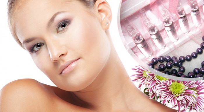 Luxusná ampulková pleťová terapia s kaviárom