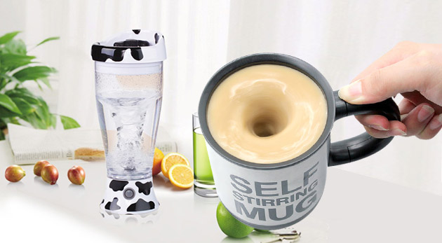 Hrnček s automatickým miešaním