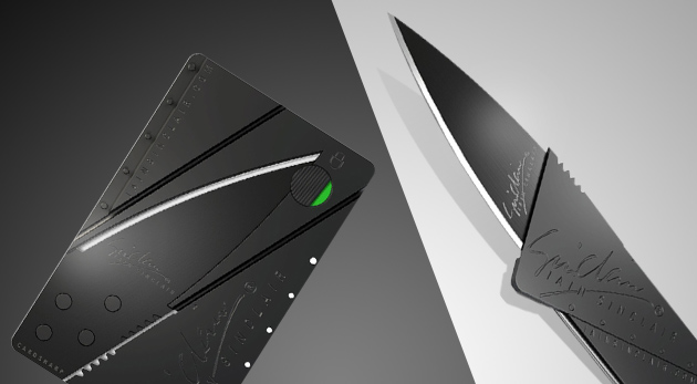 Multifunkčná karta - skladací nôž v tvare kreditky