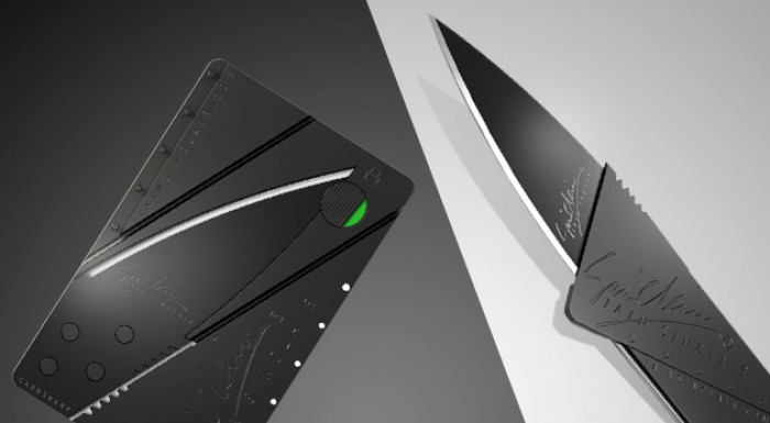 Multifunkčná karta - skladací nôž v tvare kreditky