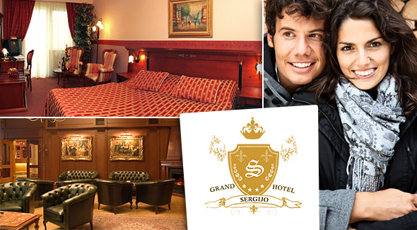 Romantický pobyt pre dvojicu v GRAND HOTELI SERGIJO**** na 2 dni. Relax v Piešťanoch.