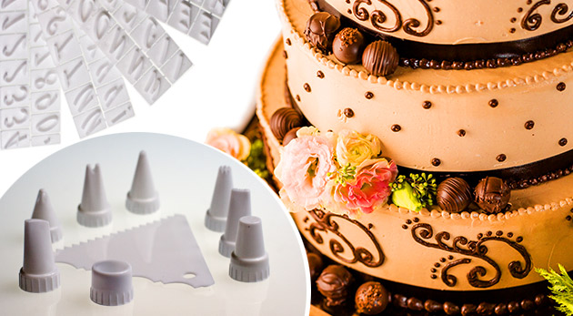 Praktická 100-dielna sada na zdobenie torty