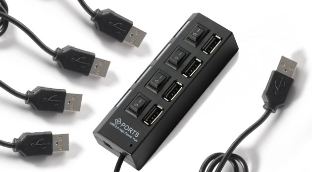 4-portový USB rozbočovač