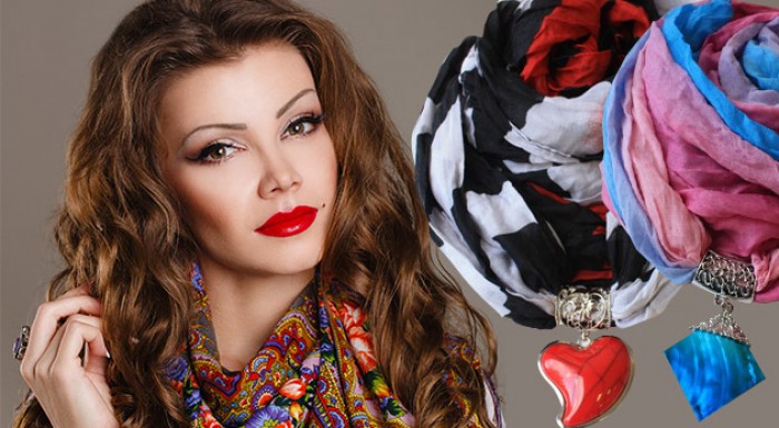 Originálne šatky s príveskom