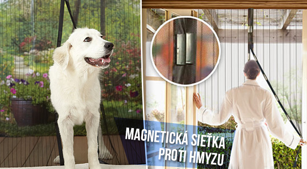 Samozatváracia sieťka na dvere proti hmyzu