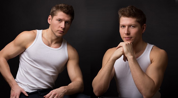 Dve pánske bavlnené tielka