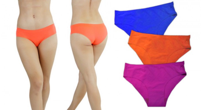 Bezšvové nohavičky strihané laserom - 3 ks