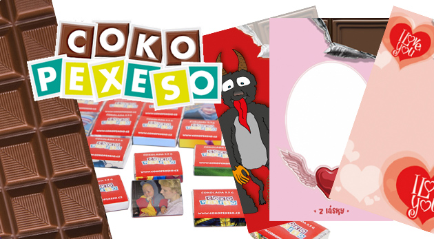Čokoláda alebo čokopexeso s vlastnou fotografiou