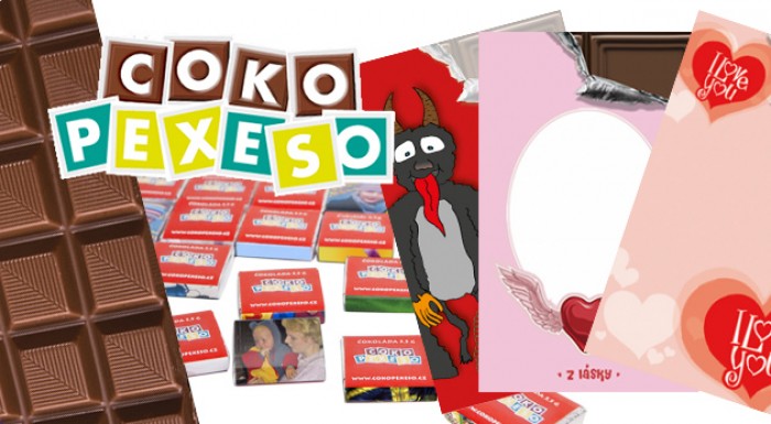 Čokoláda alebo čokopexeso s vlastnou fotografiou