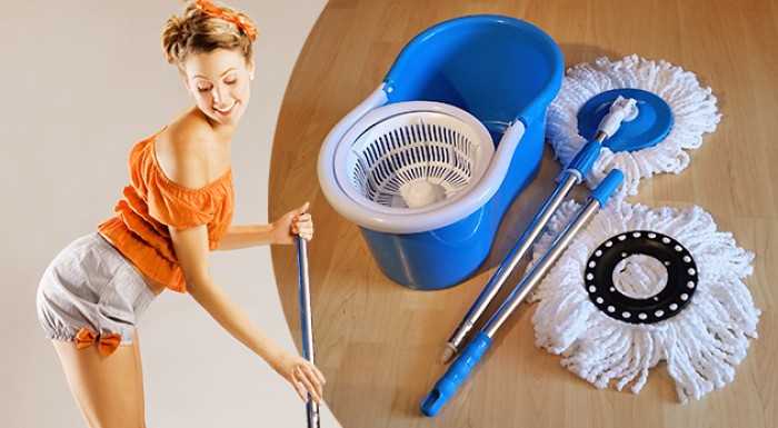 Magic Mop 360º s 2 textilnými hlavicami