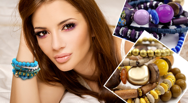 Farebná sada siedmich náramkov