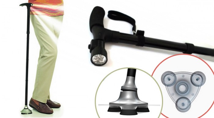 Skladacia vychádzková palica pre seniorov