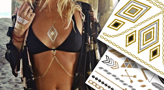 Štýlové metalické tetovačky