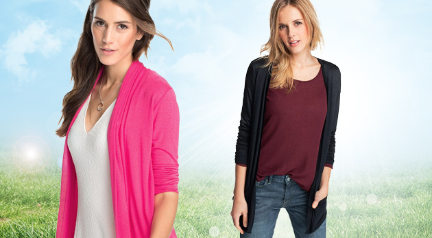 Štýlový dámsky kardigán s dlhý rukávom