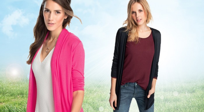 Štýlový dámsky kardigán s dlhý rukávom