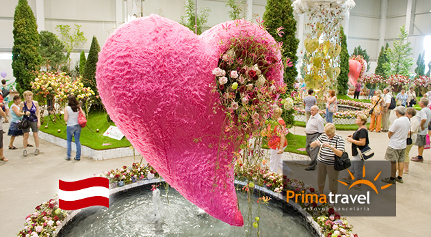 Výstava kvetov v rakúskom mestečku Tulln