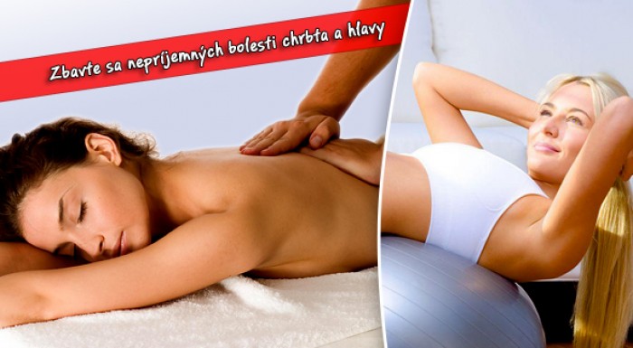 Rehabilitačný balíček služieb - kineziologické vyšetrenie, terapia a cvičenie s fyzioterapeutkou.