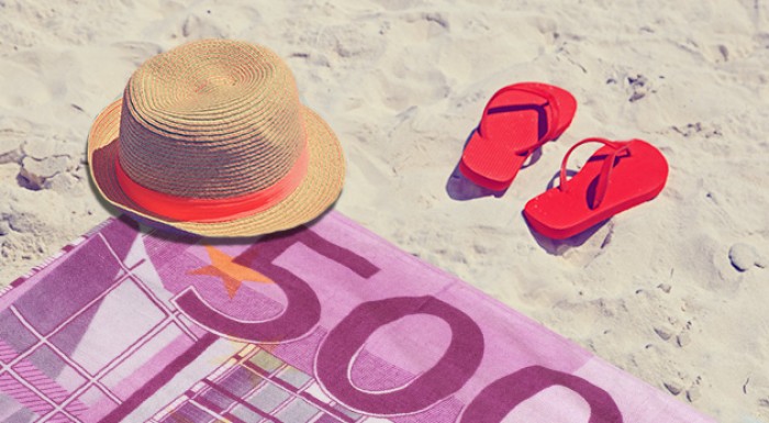 Plážové osušky - eurobankovka alebo dolár