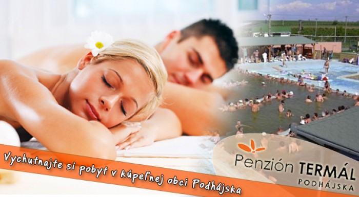 3 dňový pobyt v Penzióne Termál Podhájska pre 1 osobu