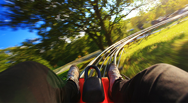 4 jazdy na letnej bobovej dráhe vo FUN PARK Žiarce