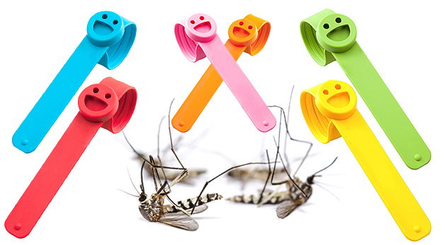 Silikónový náramok proti komárom so 6 náplňami