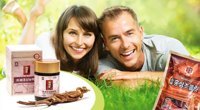 Extrakt z kórejského ženšenu a ženšenové kocky