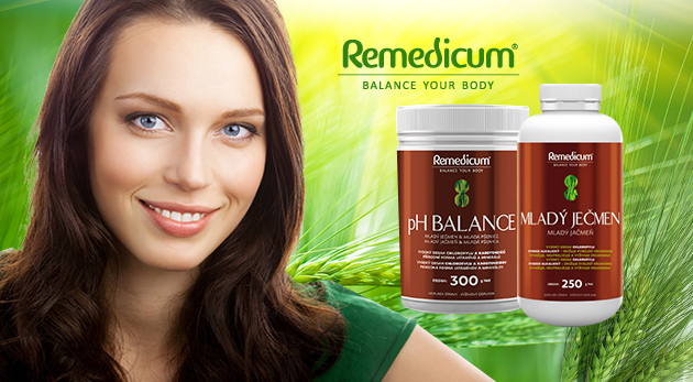 Zelený jačmeň a ph Balance - výživové doplnky
