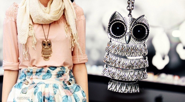 Prívesok sovičky s retiazkou