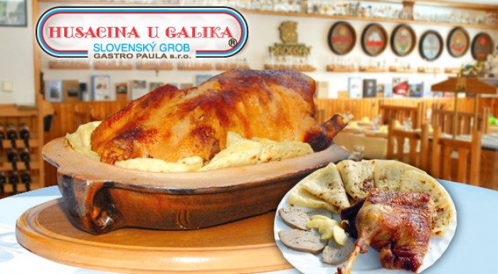 Kačacie alebo husacie 4-chodové menu pre 5 osôb