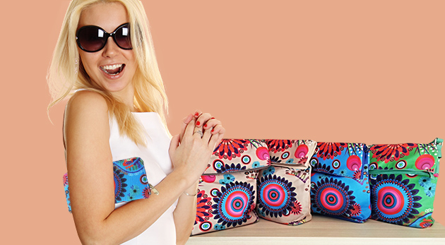 Farebné letné peňaženky a kabelky