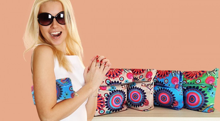Farebné letné peňaženky a kabelky