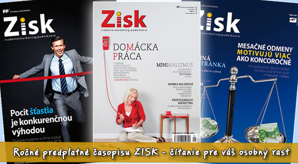 Ročné predplatné časopisu ZISK 