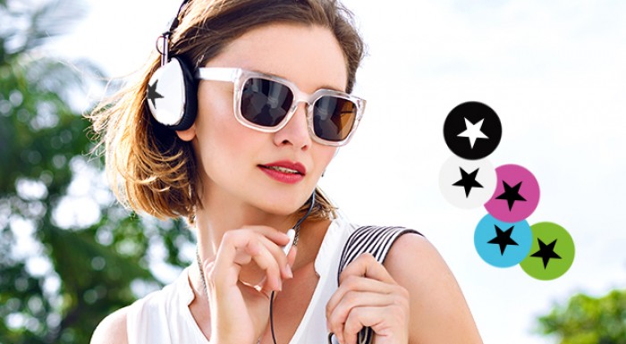 Štýlové retro slúchadlá