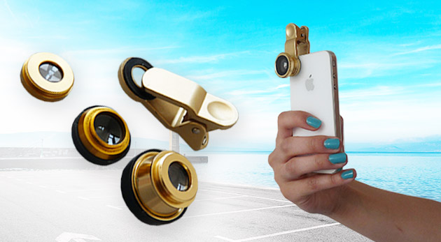 Sada objektívov s univerzálnym klipom