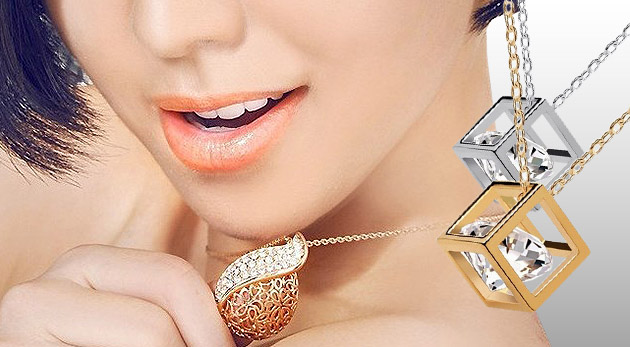 Elegantné náhrdelníky s krištálikom