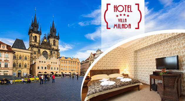 Luxus v Boutique hoteli Villa Milada**** v Prahe