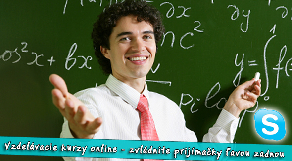 Vzdelávacie online kurzy cez Skype: matematika, chémia, slovenský jazyk a literatúra.
