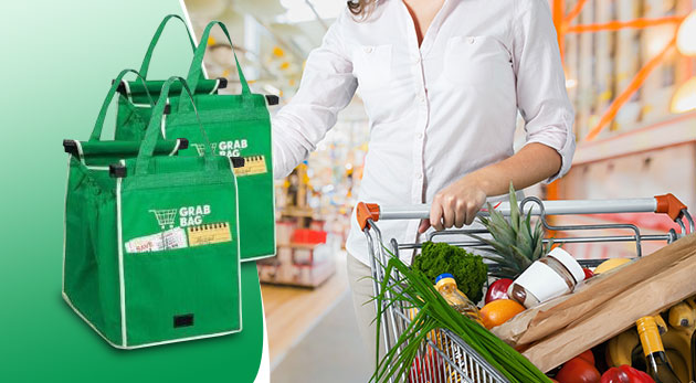 Nákupné tašky s možnosťou prichytenia na košík