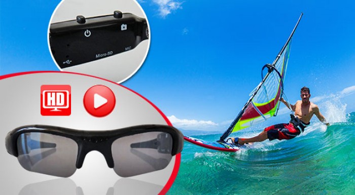 Slnečné okuliare s mikro kamerou