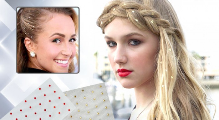 Samolepiace kryštáliky do vlasov