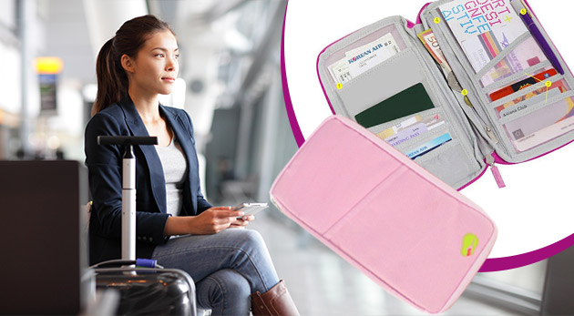 Cestovný organizér na doklady