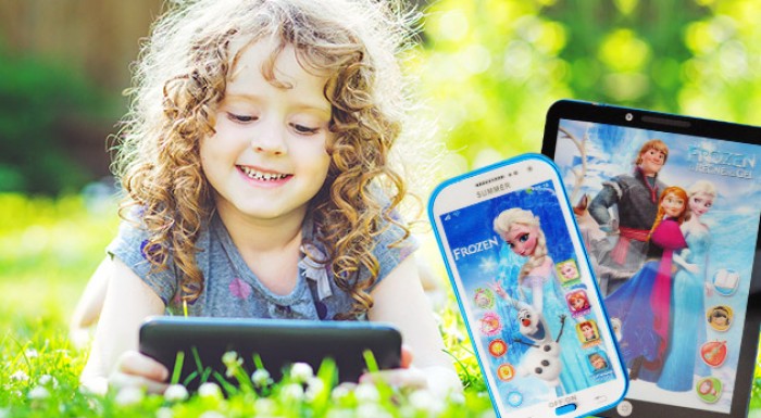 Detský smartfón alebo tablet s motívom Frozen