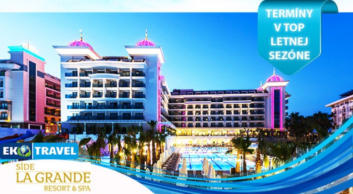 8 dní v tureckom rezorte Side La Grande