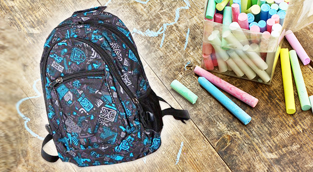 Školský batoh so 60 písacími a školskými potrebami