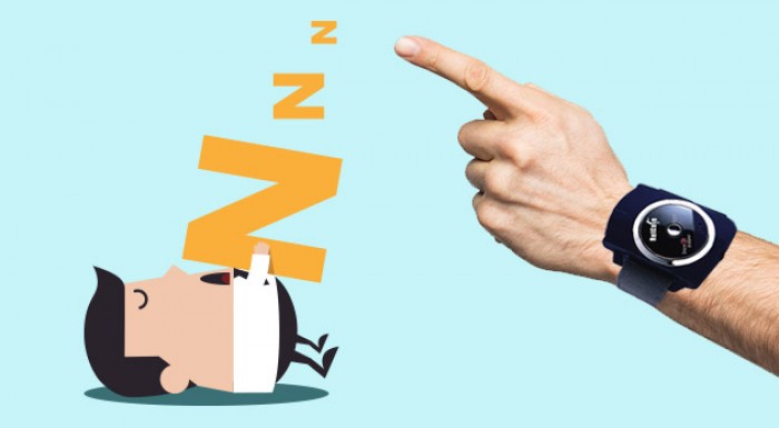 Prístroj proti chrápaniu na ruku