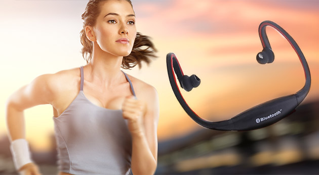 Športové bluetooth slúchadlá s mikrofónom