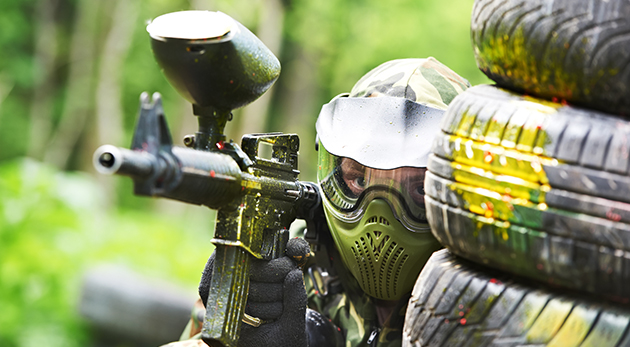 Akčná hra paintballu na 3 hodiny