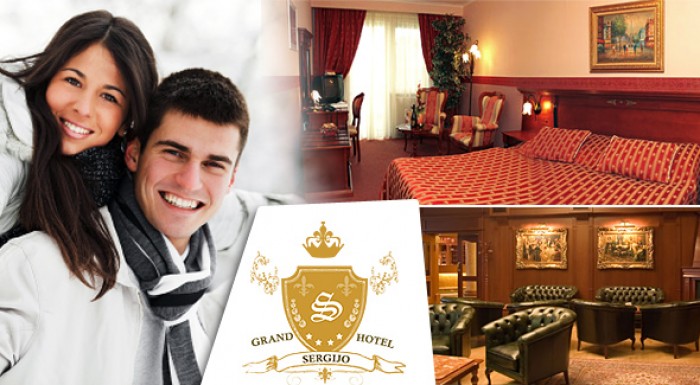Oddychový pobyt pre dvojicu v GRAND HOTELI SERGIJO**** na 3 dni. Dovolenka pre dvoch.